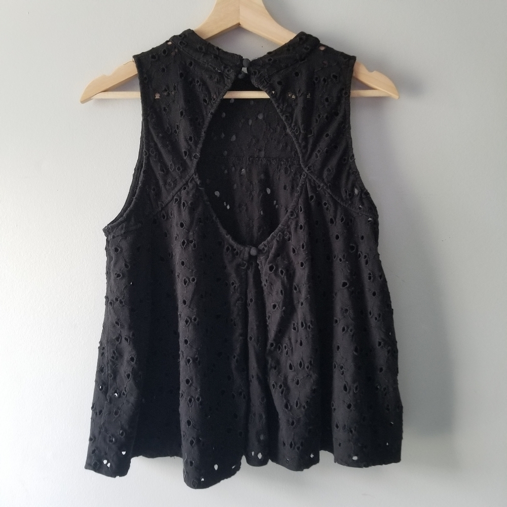 Free People Cupcake Mali Open Eyelet Top - Picture 5 of 9